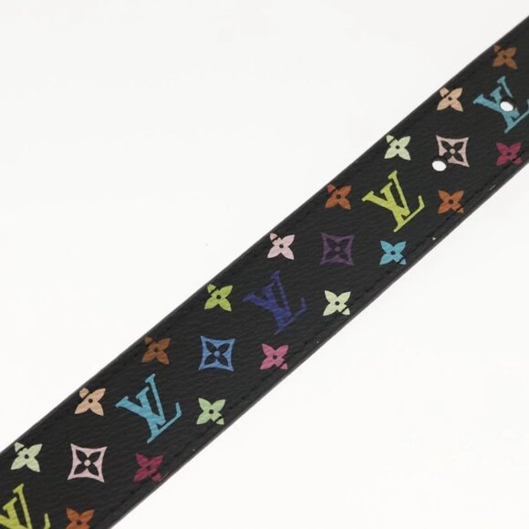 LOUIS VUITTON Multicolor Ceinture LV Cut Belt Black M6890 LV Auth 142353V - Picture 11 of 16